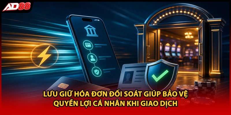 Lưu giữ hóa đơn đối soát giúp bảo vệ quyền lợi cá nhân khi giao dịch